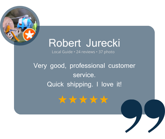 Customer Review – Professional service and fast shipping Google review praising Cirifalco Group for professional customer service and quick international shipping.